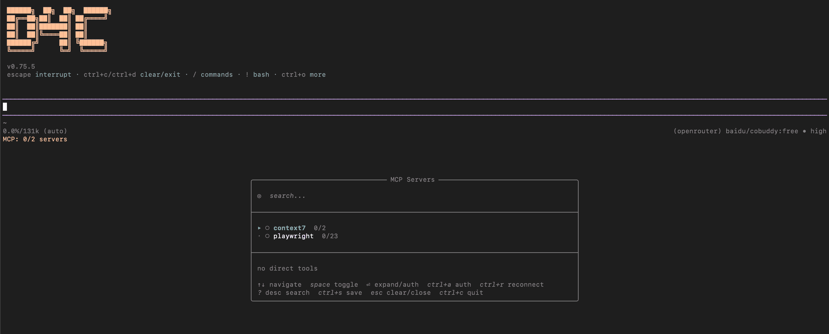 D4C configuration showing permanent MCP server setup
